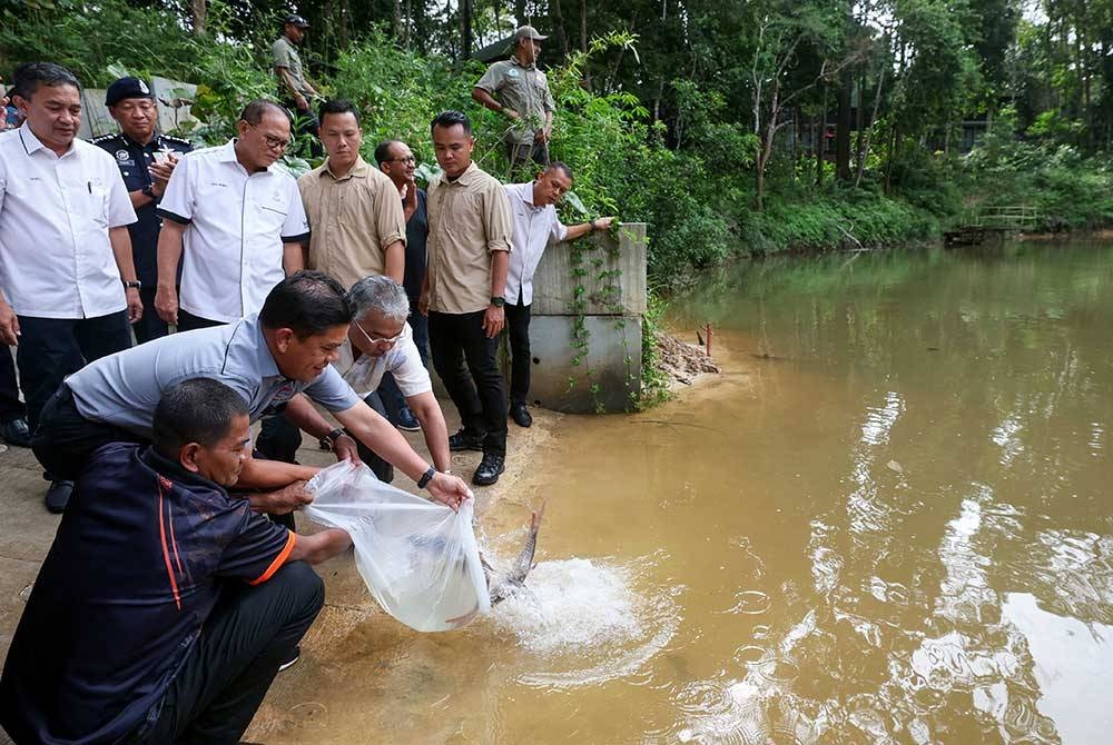 Pelepasan Benih Ikan Air Tawar Sinar Harian