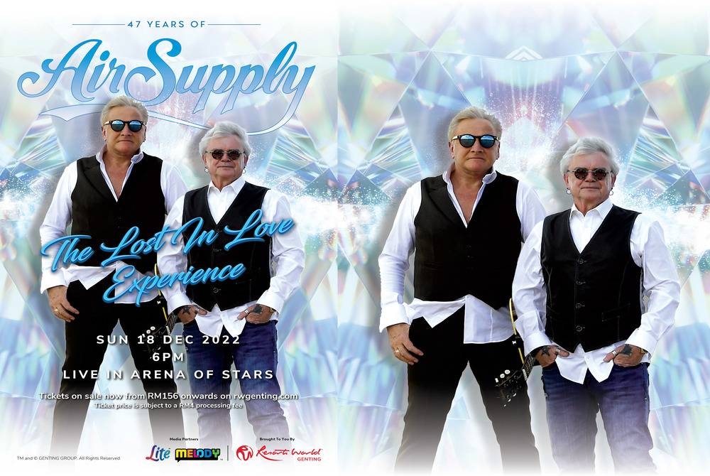 Get ready for a night of romance and nostalgia with Air Supply this Dec