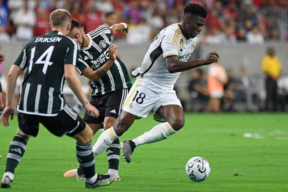 Jude Bellingham scores 1st Real Madrid goal in win vs Man United - Futbol  on FanNation