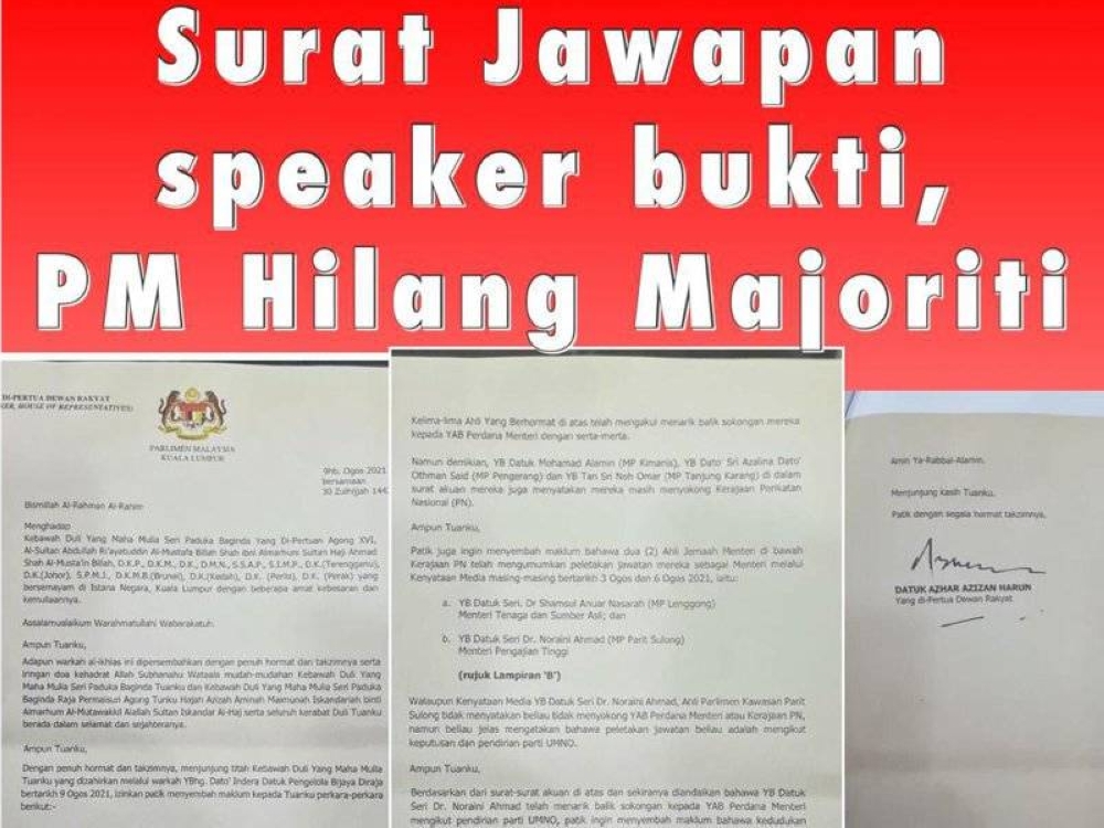 Kontroversi dakwaan surat jawapan Speaker Parlimen kepada Istana Negara yang tular sejak beberapa hari lalu, kini menjadi pertikaian banyak pemimpin politik.