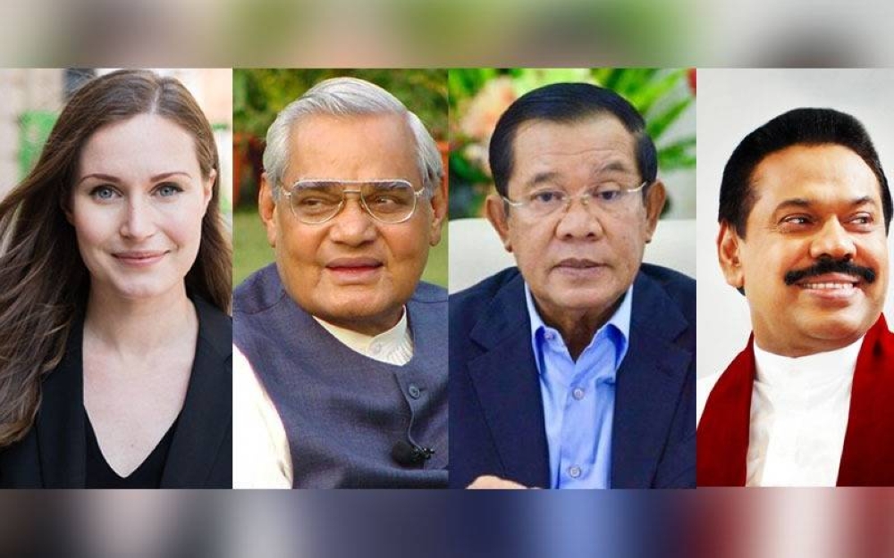 Dari kiri; Marin, Vajpayee, Hun Sen dan Rajapaksa. 