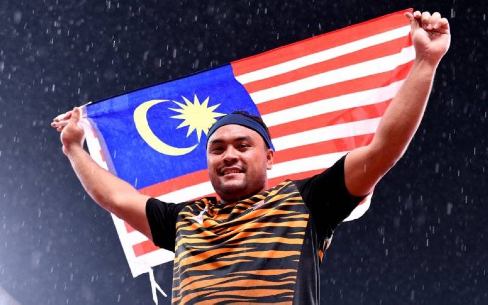 Muhammad Ziyad menghadiahkan pingat emas kedua negara dalam acara lontar peluru F20 di pentas Sukan Paralimpik Tokyo 2020 pada Selasa. -Foto Bernama