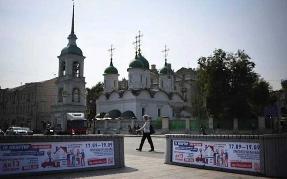 Pilihan Raya Dewan Rendah Parlimen Rusia akan diadakan pada Jumaat hingga Ahad ini. - Foto AFP