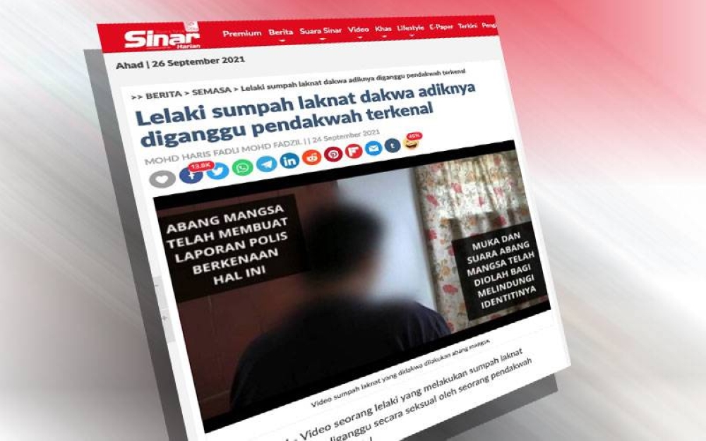 Laporan Sinar Harian pada Jumaat. 