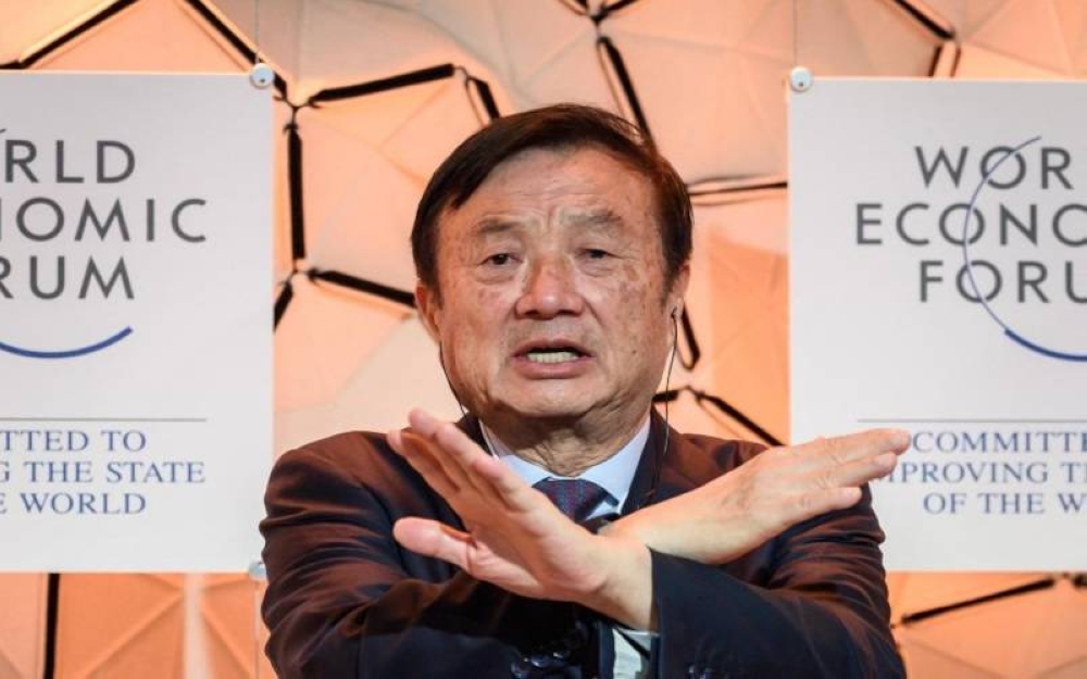 Pengasas Huawei, Ren Zhengfei. Foto AFP