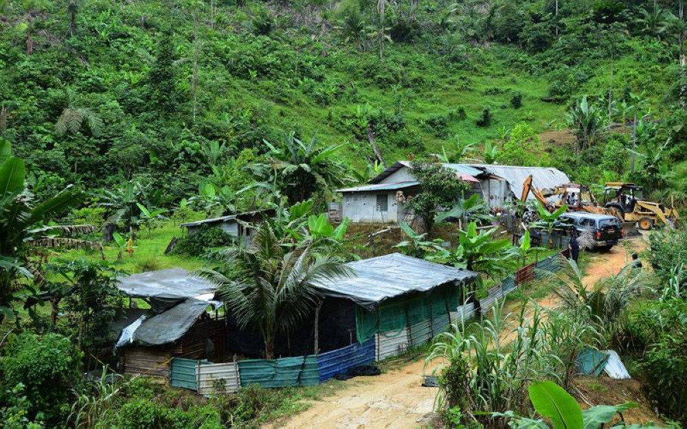 JPNS mengesan pencerobohan di kawasan Hutan Simpan Kekal Bukit Lagong.