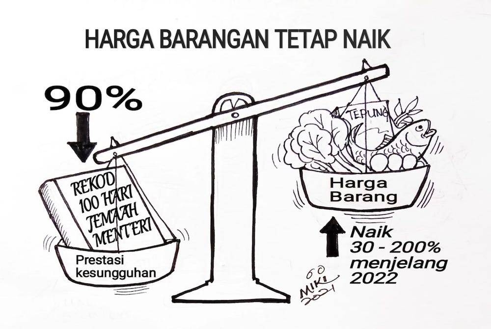 Kenaikan harga barang menjadi satu lagi cabaran baharu yang harus ditangani oleh kerajaan selain penularan Covid-19.