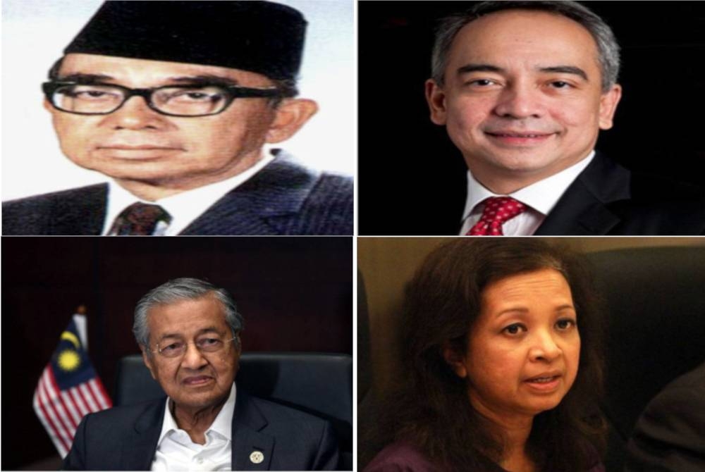 Tun Abdul Razak, Nazir Razak, Dr Mahathir Mohamad dan Marina Mahathir.