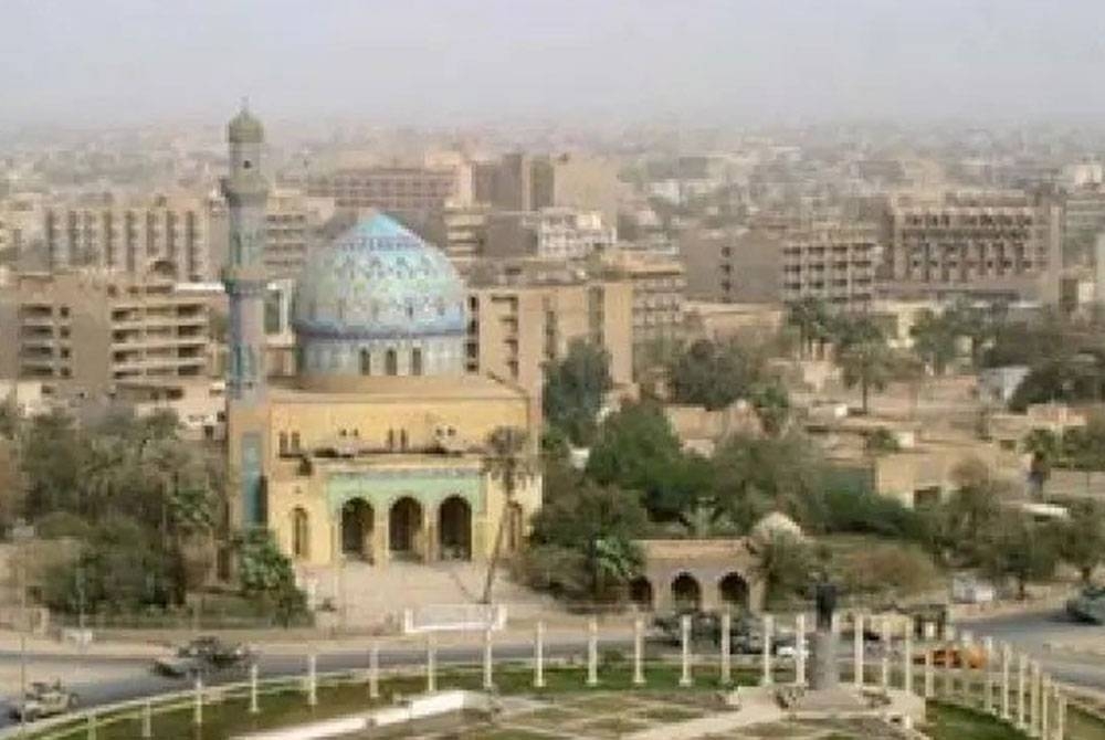 Masjid Al-Rahman yang didirikan pada tahun 1990an di Baghdad masih belum siap sehingga sekarang.- Foto AFP