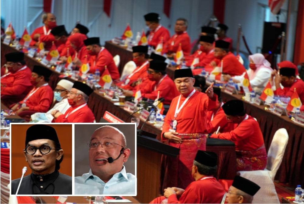 Persidangan Perhimpunan Agung UMNO (PAU) 2021 tidak sewajarnya dijadikan medan perwakilan parti menuntut pelaksanaan PRU15 pada saat Perdana Menteri, Datuk Seri Ismail Sabri Yaakob adalah daripada UMNO. (Gambar kecil: Arman Azha dan Syed Agil)