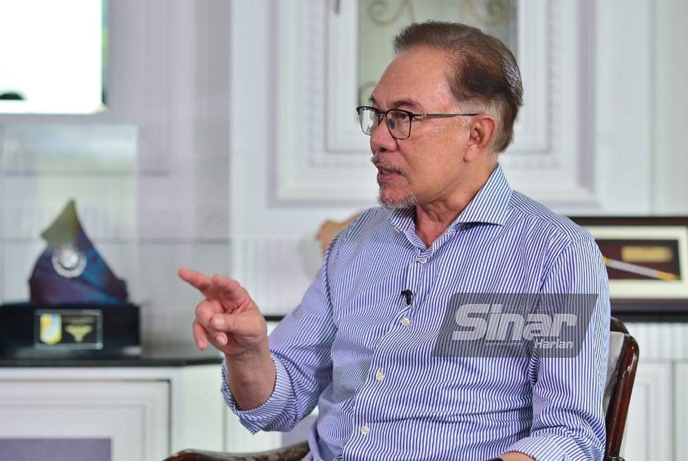 Anwar Ibrahim dalam satu temubual eksklusif bersama Sinar Harian.