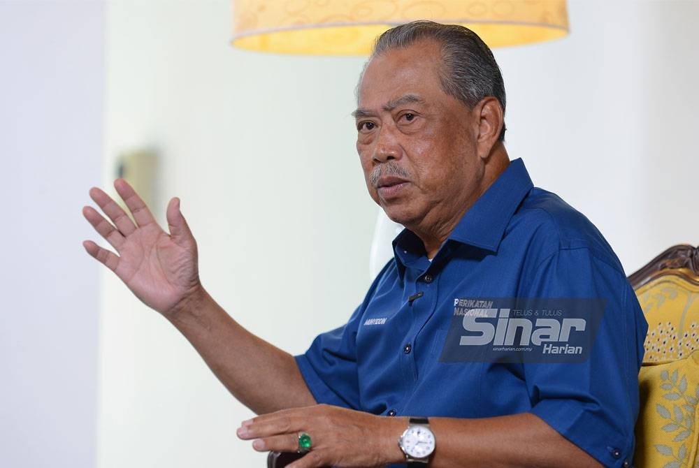 Wawancara eksklusif Sinar Harian bersama Pengerusi Perikatan Nasional, Tan Sri Muhyiddin Yassin pada Jumaat. Foto SINAR HARIAN / MOHD HALIM ABDUL WAHID.