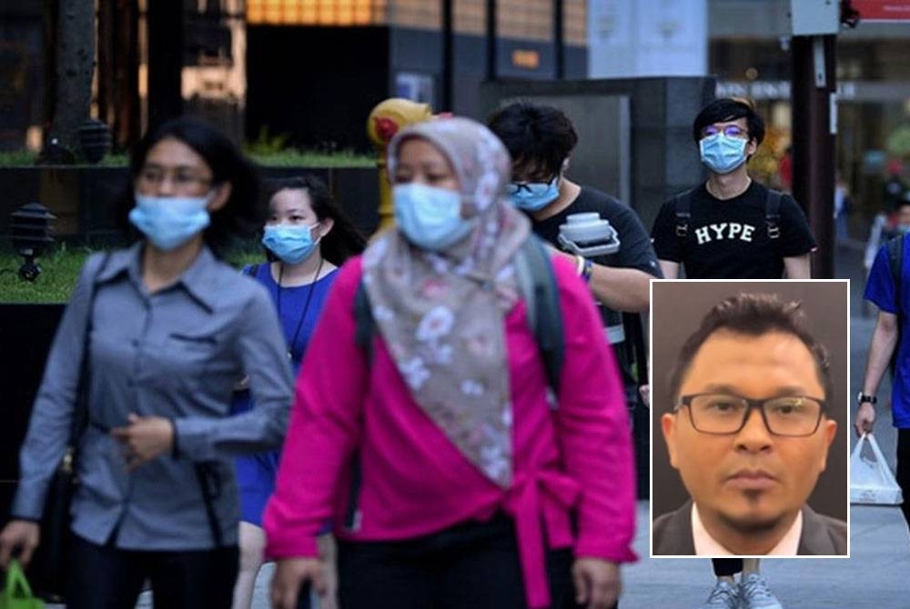 Pemakaian pelitup muka bukan sahaja mengurangkan risiko jangkitan Covid-19 tetapi juga penyakit-penyakit yang lain. Gambar kecil: Dr Hanafiah