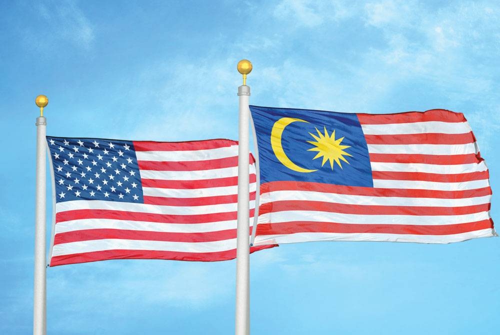 Hubungan diplomatik antara Malaysia-AS bermula sejak kemerdekaan dan AS adalah antara rakan perdagangan terbesar Malaysia. - Gambar hiasan 123RF