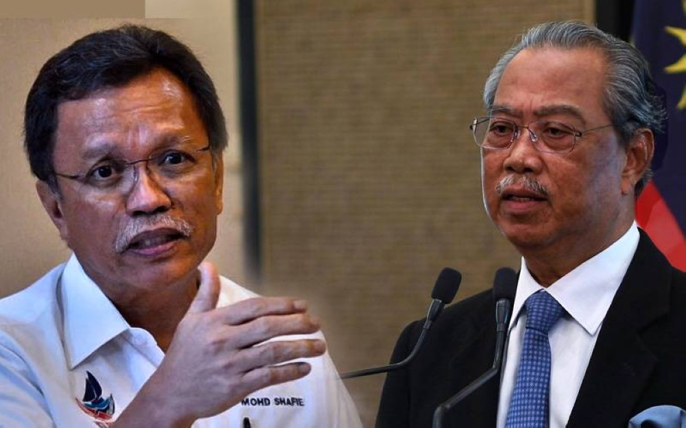 Shafie (kiri) mendakwa Muhyiddin pernah menghubunginya untuk mendapatkan sokongan bagi membolehkan beliau kembali menjadi Perdana Menteri. 2