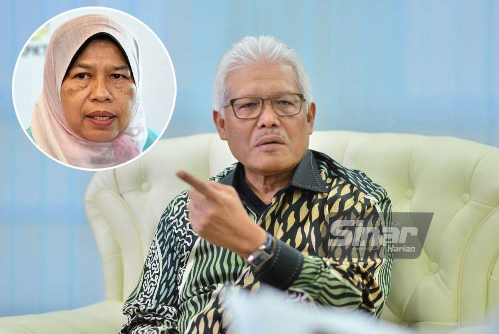 Hamzah ketika temu bual eksklusif bersama Sinar Premium di Putrajaya pada Khamis. Gambar kecil: Zuraida