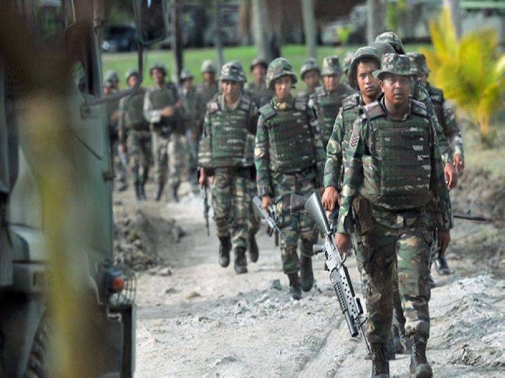 Angkatan tentera turut ditugaskan sewaktu serangan oleh pengganas di Kampung Tanduo, Lahad Datu pada tahun 2013.