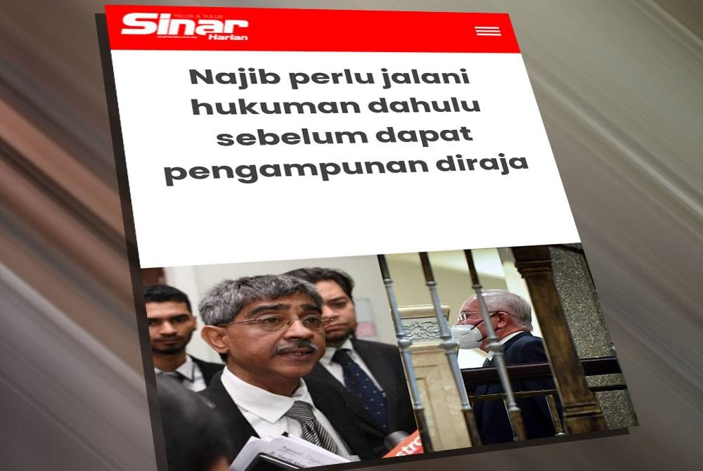 Peguam Mohamed Haniff Khatri Abdulla sebelum ini dilapor berkata, proses pengampunan akan mengambil masa kerana ia tertakluk kepada budi bicara Yang di-Pertuan Agong.