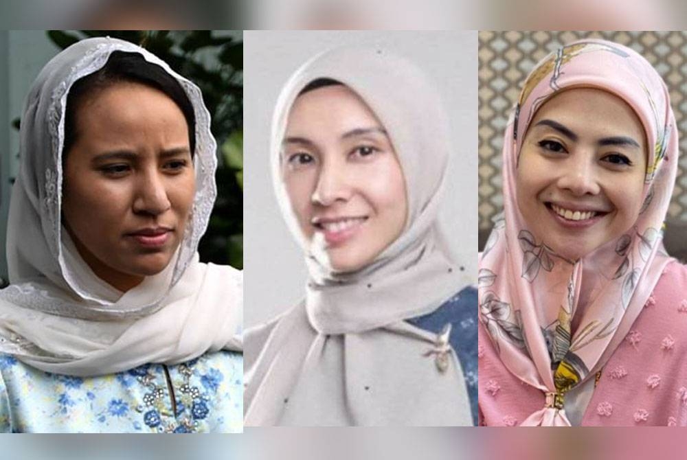 Dari kiri: Nooryana Najwa, Nurul Izzah dan Nurul Hidayah