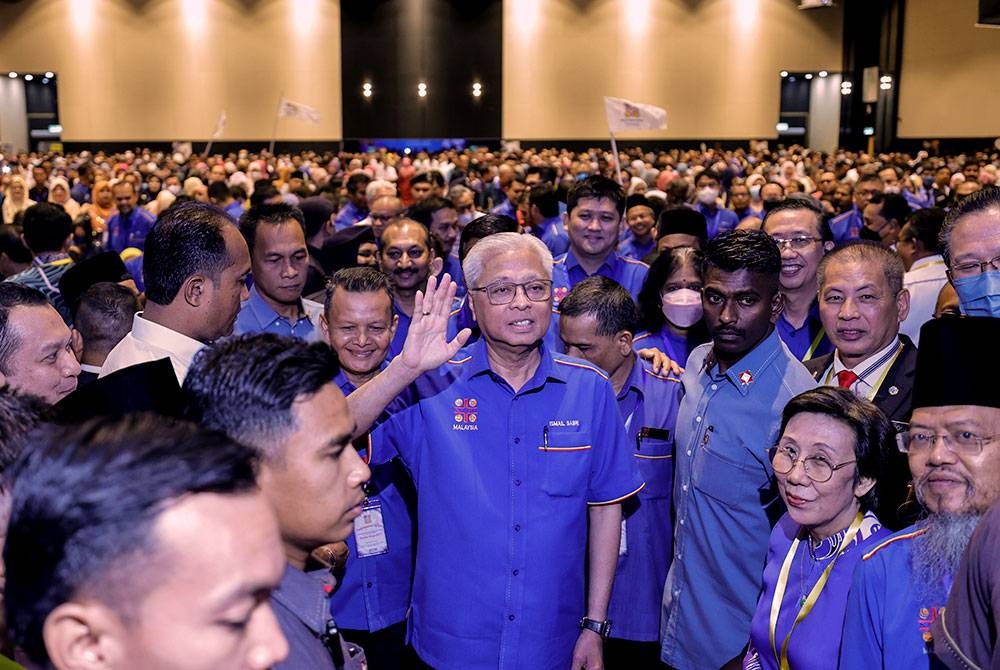 Ismail Sabri hadir Perhimpunan Khas Perdana Menteri bersama warga NUTP di Pusat Pameran dan Konvensyen MATRADRE pada Sabtu. - Foto Bernama