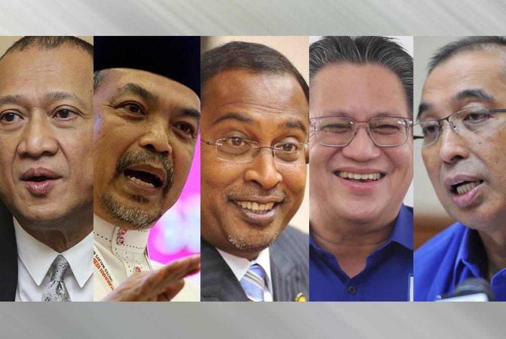 Dari kiri: Nazri, Jamil Khir, Zambry, Nur Jazlan dan Salleh Said