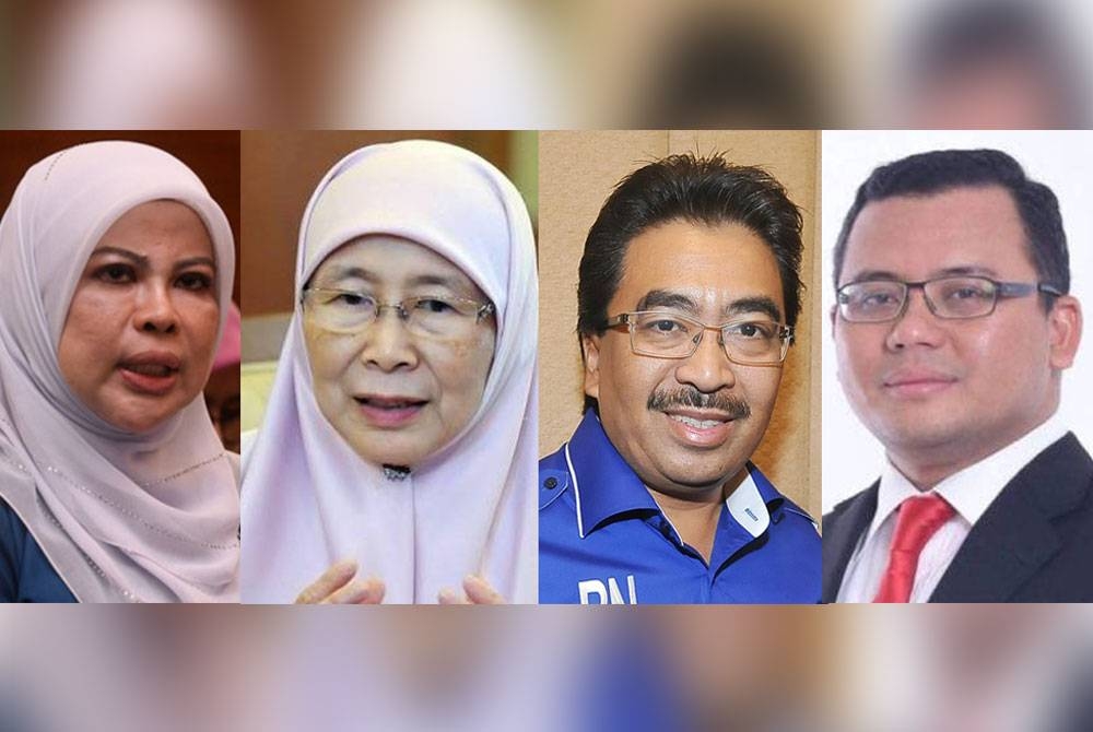 Dari kiri; Rina, Wan Azizah, Johari dan Amirudin.