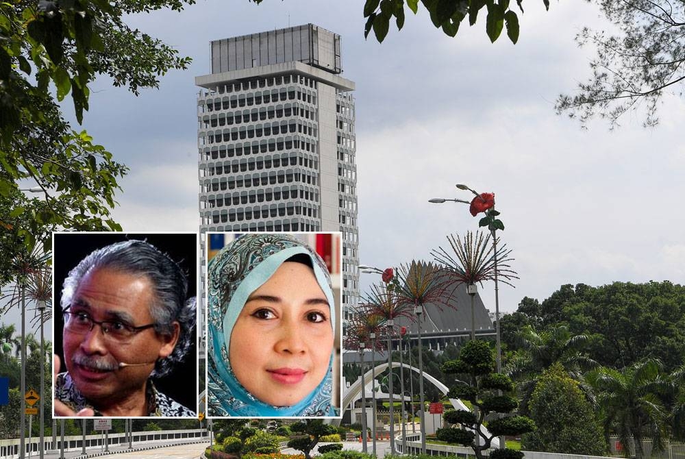 Parlimen akan bersidang buat pertama kali selepas PRU15 Isnin depan. (Gambar kecil dari kiri: Azmi, Kartini)