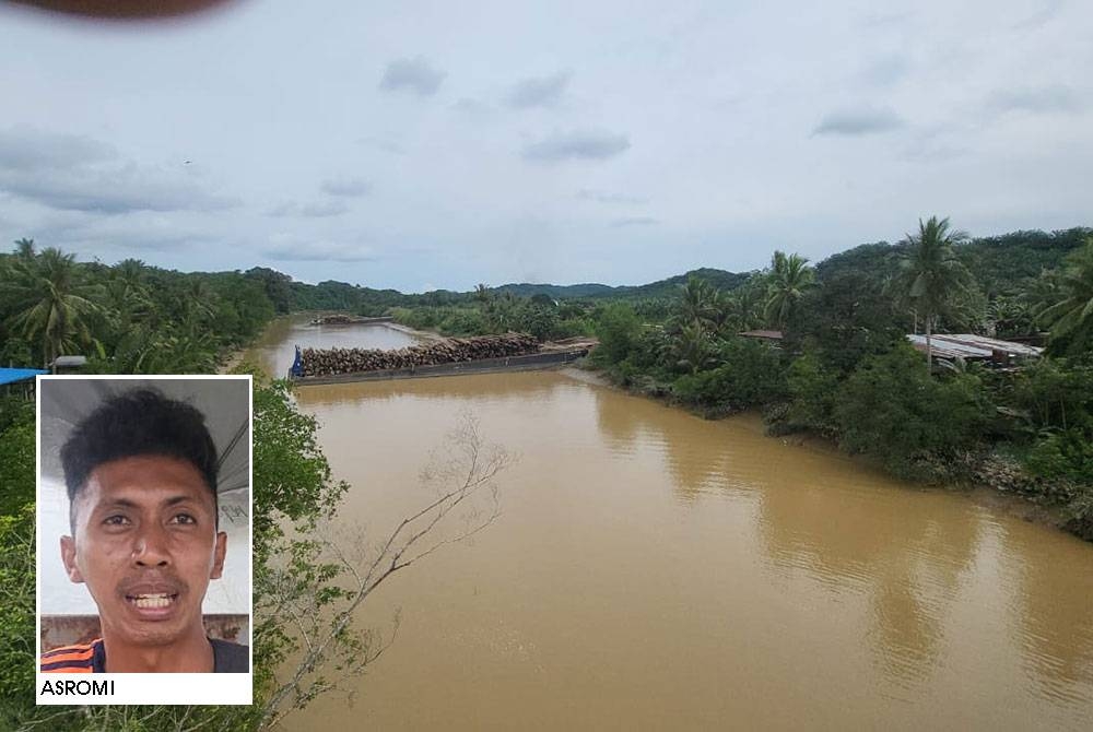 Keadaan Sungai Kalabakan antara lokasi yang terdapat wujudnya sang bedal di Sabah. 