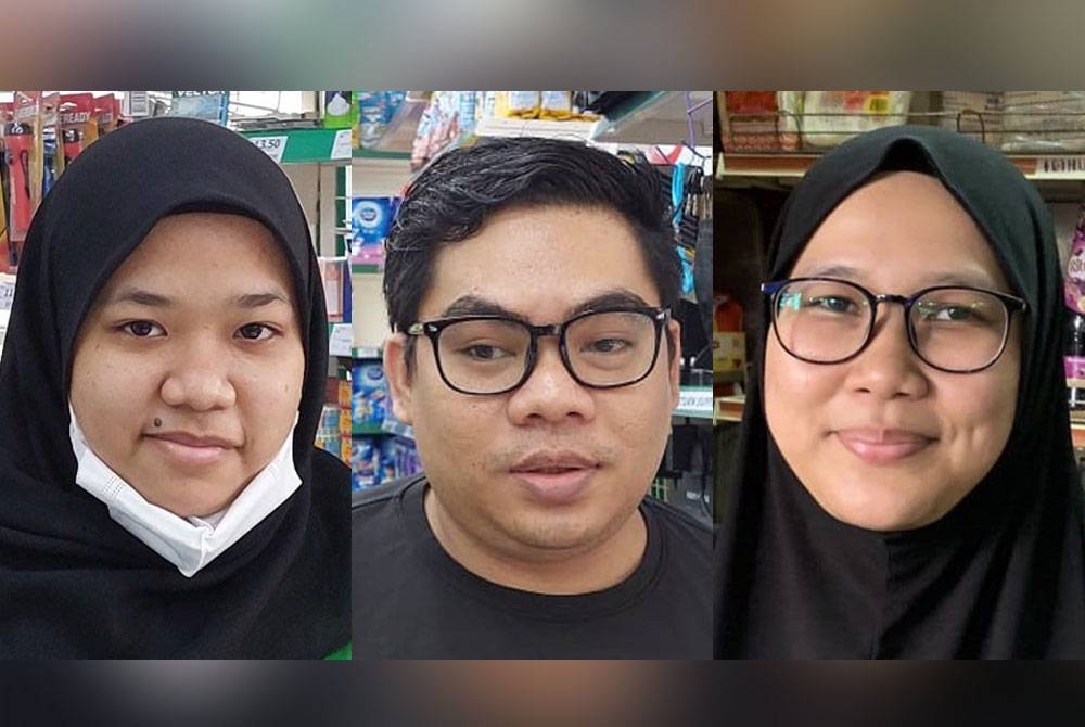 Gambar dari kiri: Syazwani, Azrie, Faridah