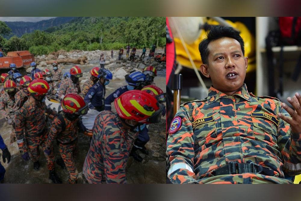 Detik mencari dan menyelamat mangsa kelima yang merupakan mangsa kelima tragedi kepala air Gunung Jerai pada Ogos 2021 antara memori yang tidak dapat dilupakan Mohamad Izham (kanan). 