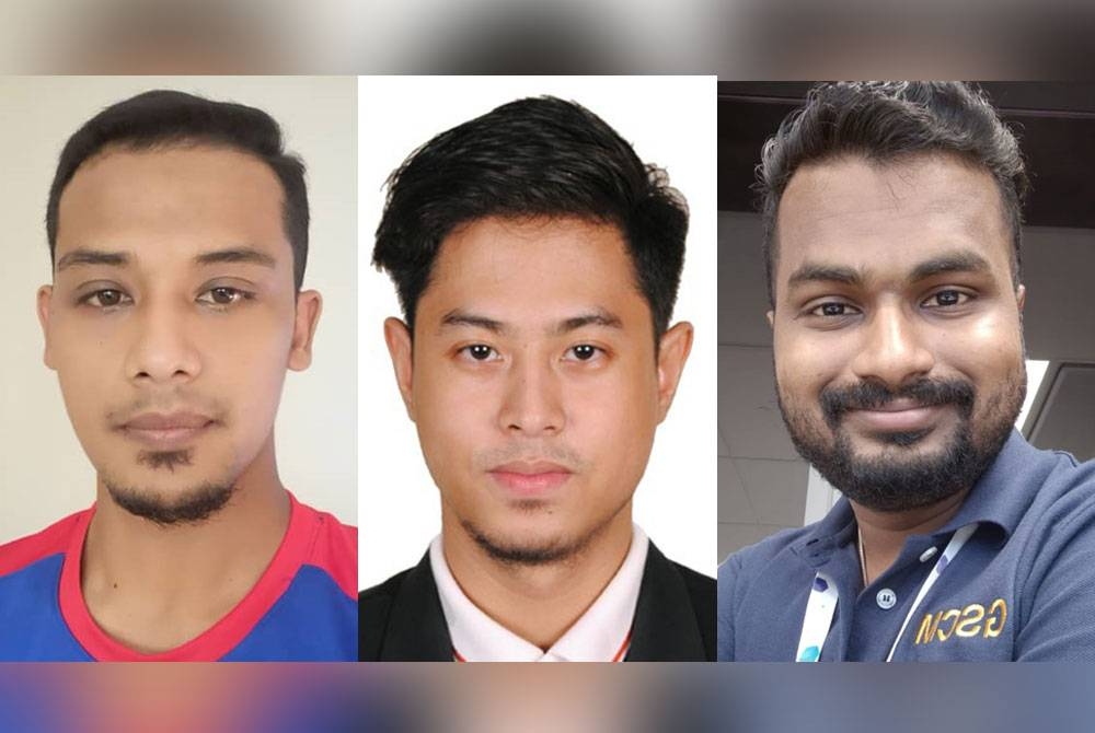 Gambar dari kiri: Rafiq Rahman, Muhammad Imran, Selva Raw