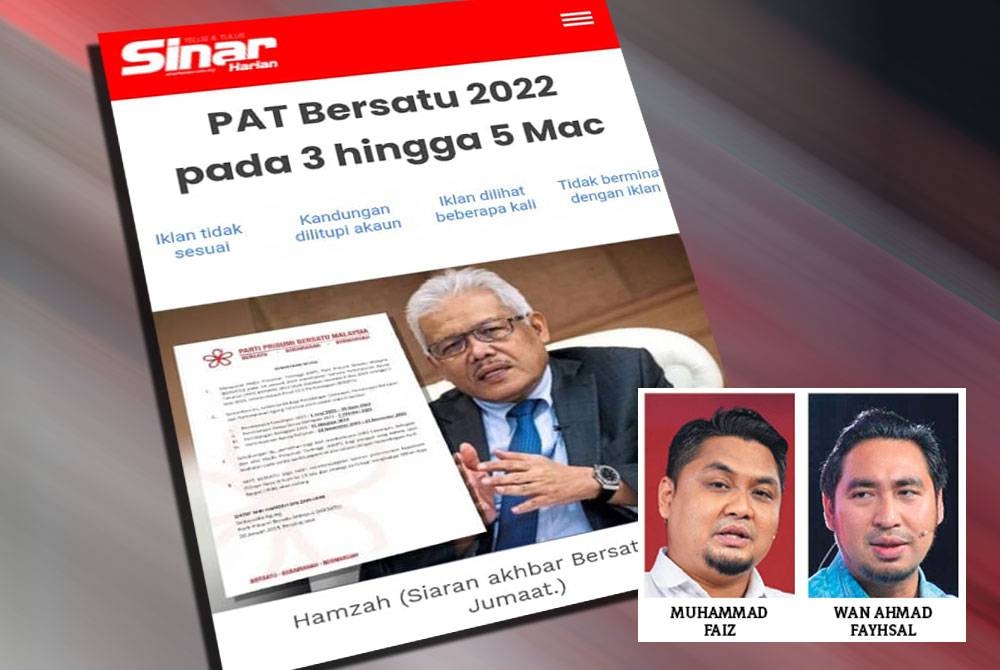 Laporan Sinar Harian mengenai Perhimpunan Agung Tahunan (PAT) yang bermula 3 Mac depan.