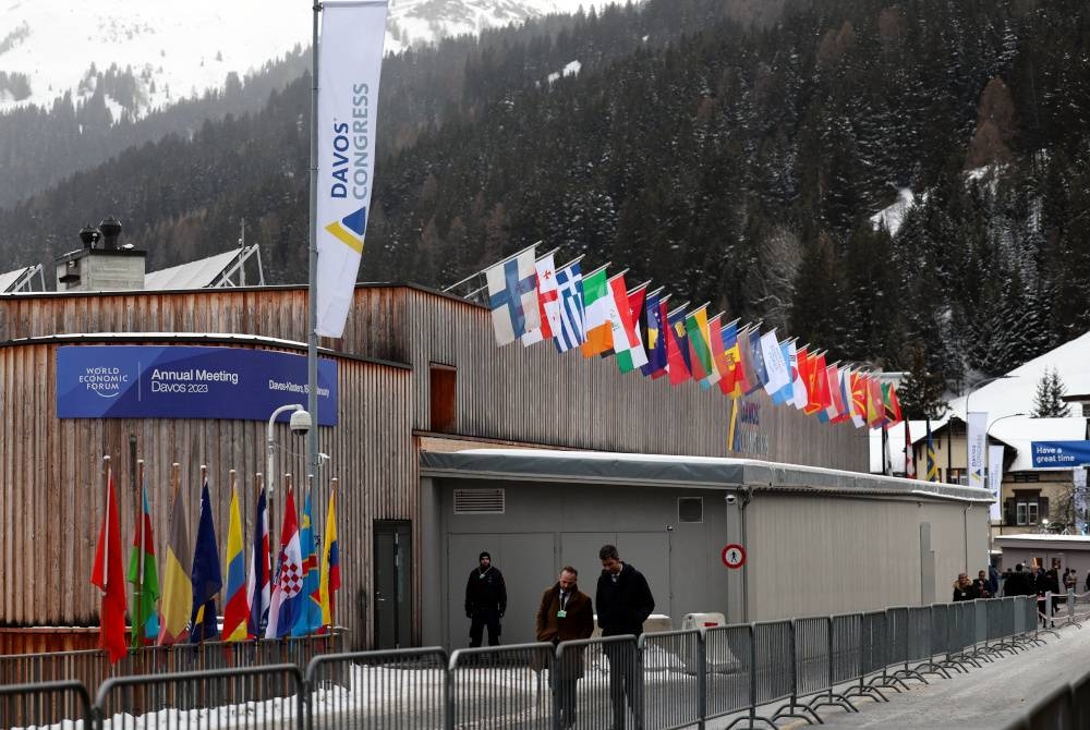 Mesyuarat Tahunan Forum Ekonomi Dunia (WEF) 2023 di Davos, Switzerland yang turut dihadiri Tengku Zafrul. - Foto Bernama