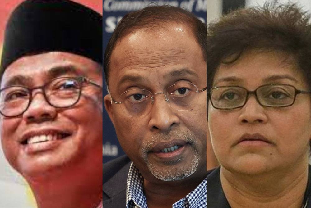 Dari kiri: Mohamad Khaled, Zambry, Azalina