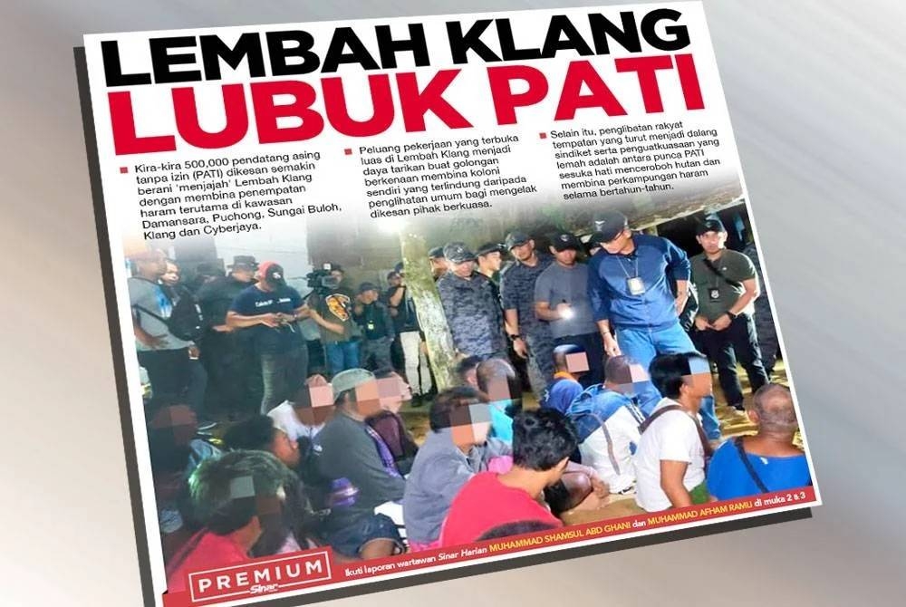 Laporan muka depan akhbar Sinar Harian pada Selasa. 