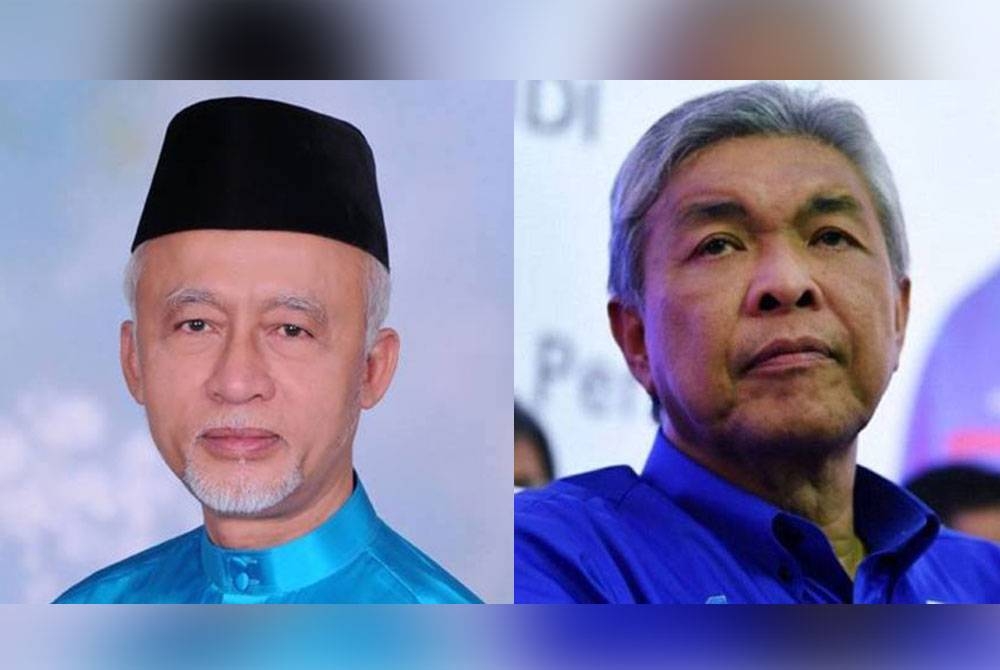 Gambar dari kiri: Mustapha dan Ahmad Zahid