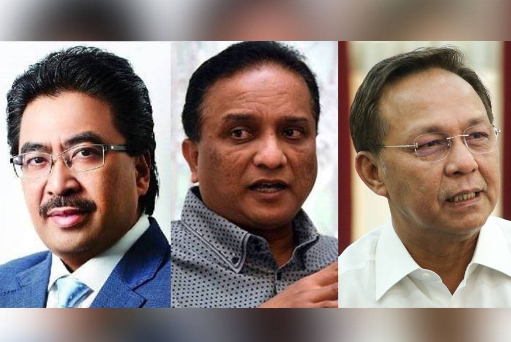 Gambar dari kiri: Johari Abdul Ghani, Reezal Merican, Hasni