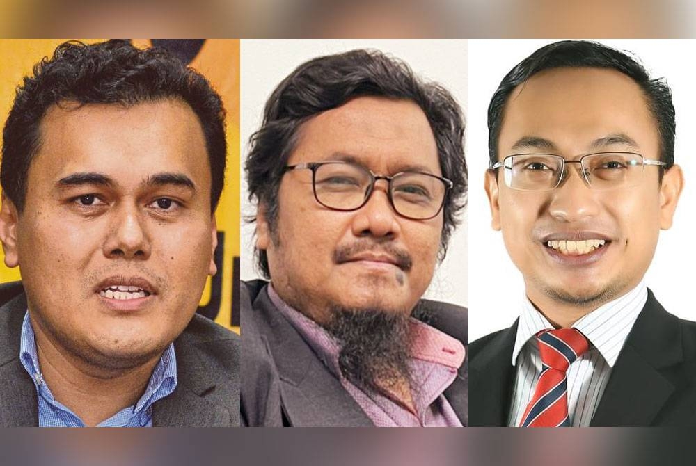 Gambar dari kiri: Mohd Azizuddin, Mazlan dan Mohammad Tawfik