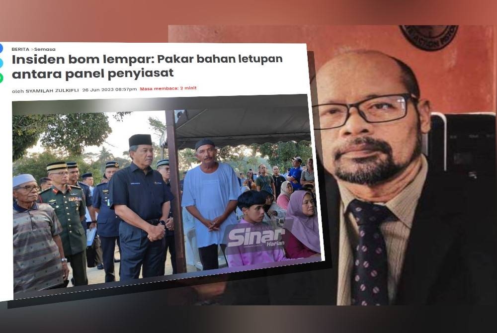 Laporan Sinar Harian pada Isnin. Muhammad Fuad