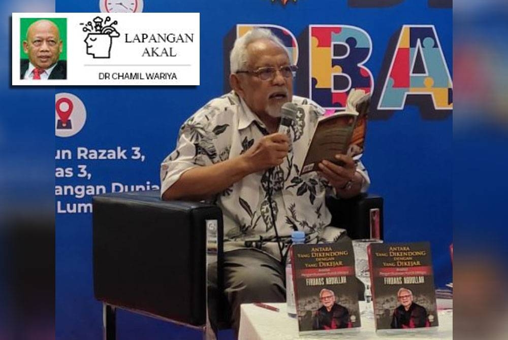 Firdaus ketika sesi bersama-sama penulis di Reruai Dewan Bahasa dan Pustaka (DBP) bersempena Pesta Buku Antarabangsa Kuala Lumpur 2023 (PBAKL), Jun lalu.