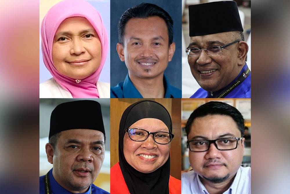 Gambar atas kiri: Dr Hafidzah, Zaidy, Megat Zulkarnain, gambar bawah kiri: Johan, Tengku Zamrah, Hisommuddin