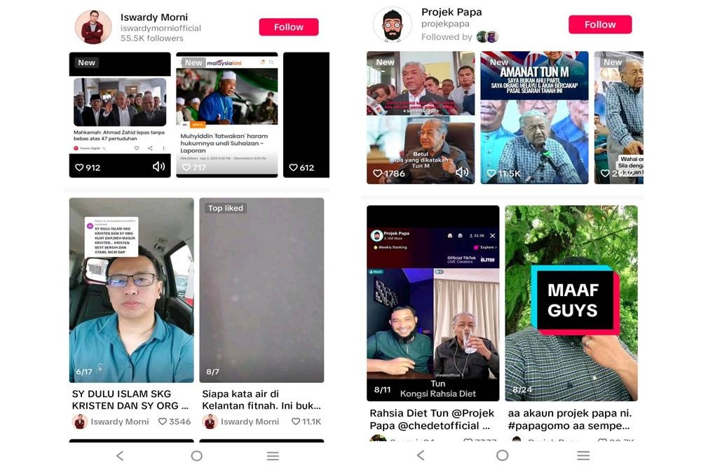 Iswardy Morni mempunyai lebih 50,000 pengikut di aplikasi TikTok.