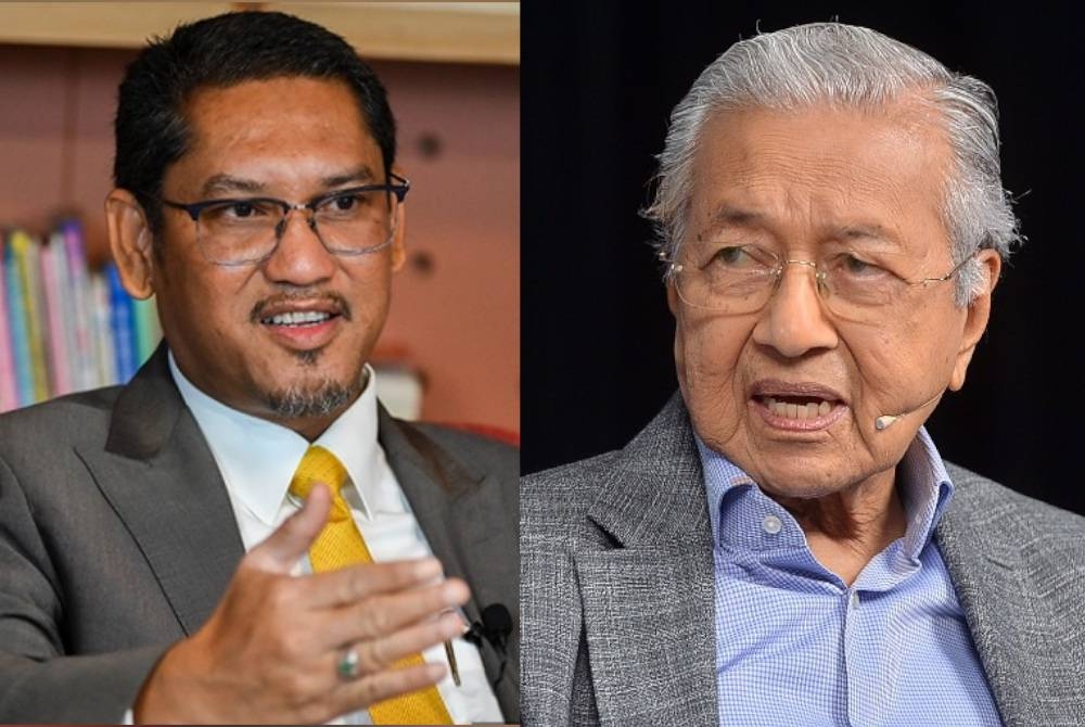 Ahmad Faizal (kiri) dan Dr Mahathir