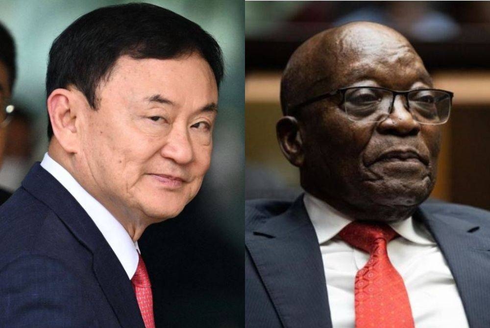 Dari kiri: Thaksin, Zuma