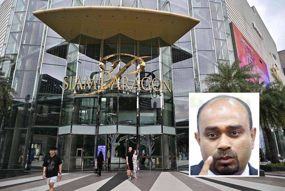 Siam Paragon di Bangkok dianggap pusat beli-belah paling ikonik dalam kalangan pelancong asing. Gambar kecil: Mohd Mizan