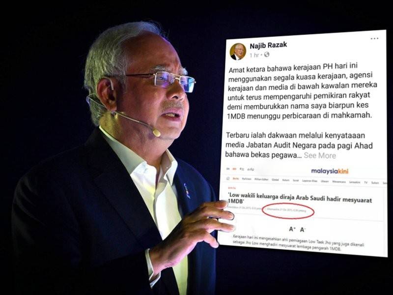 Perkongsian Najib di Facebooknya hari ini