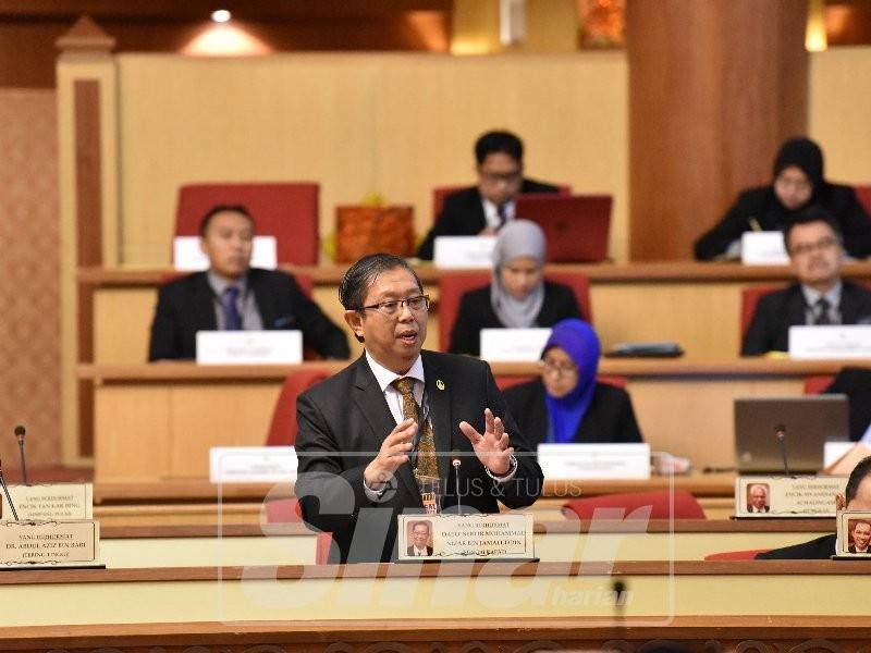 Mohammad Nizar ketika Sidang Dun Perak, hari ini.