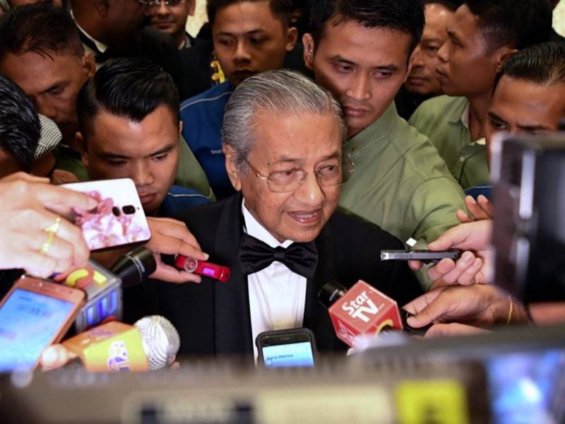 Mahathir ketika sidang media selepas Majlis Makan Malam Persatuan Perubatan Malaysia, malam tadi. - Foto Bernama