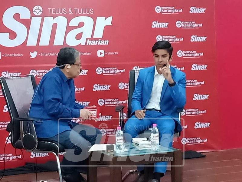 Syed Saddiq ketika bercakap dalam program Bicara Minda Sinar Harian, semalam.