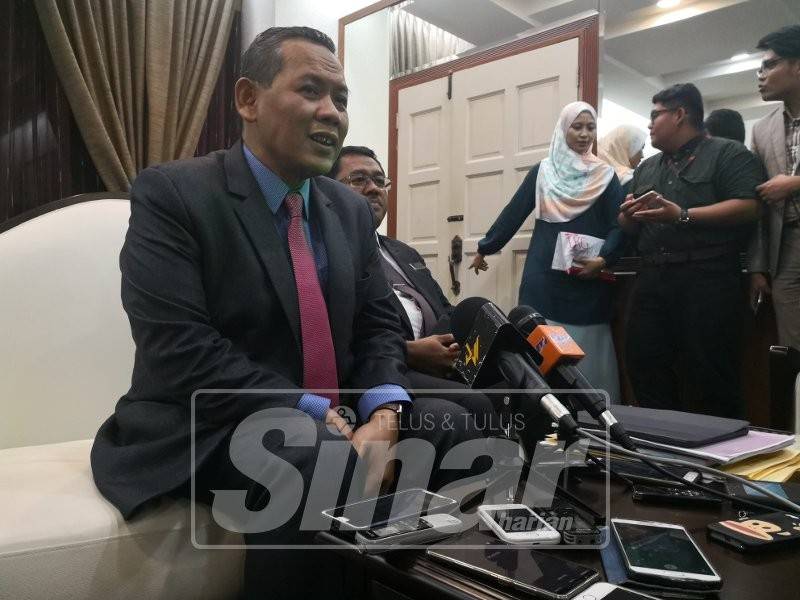 Aminuddin pada sidang medianya semalam.